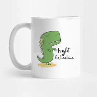 'Fight Extinction' Environment Awareness Shirt Mug